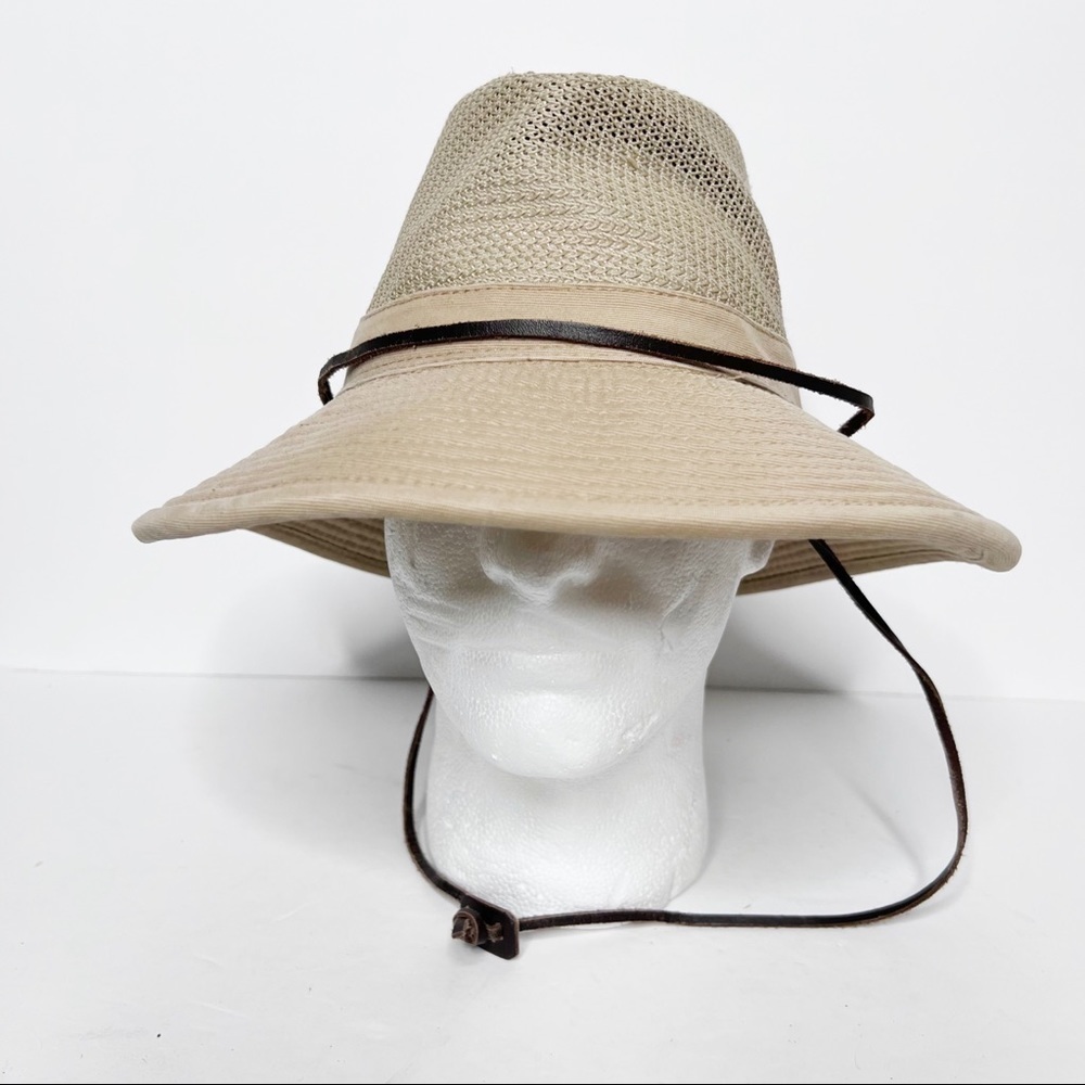 Dorfman Pacific Tan Bucket Brimmed Adventure Hat Size Large